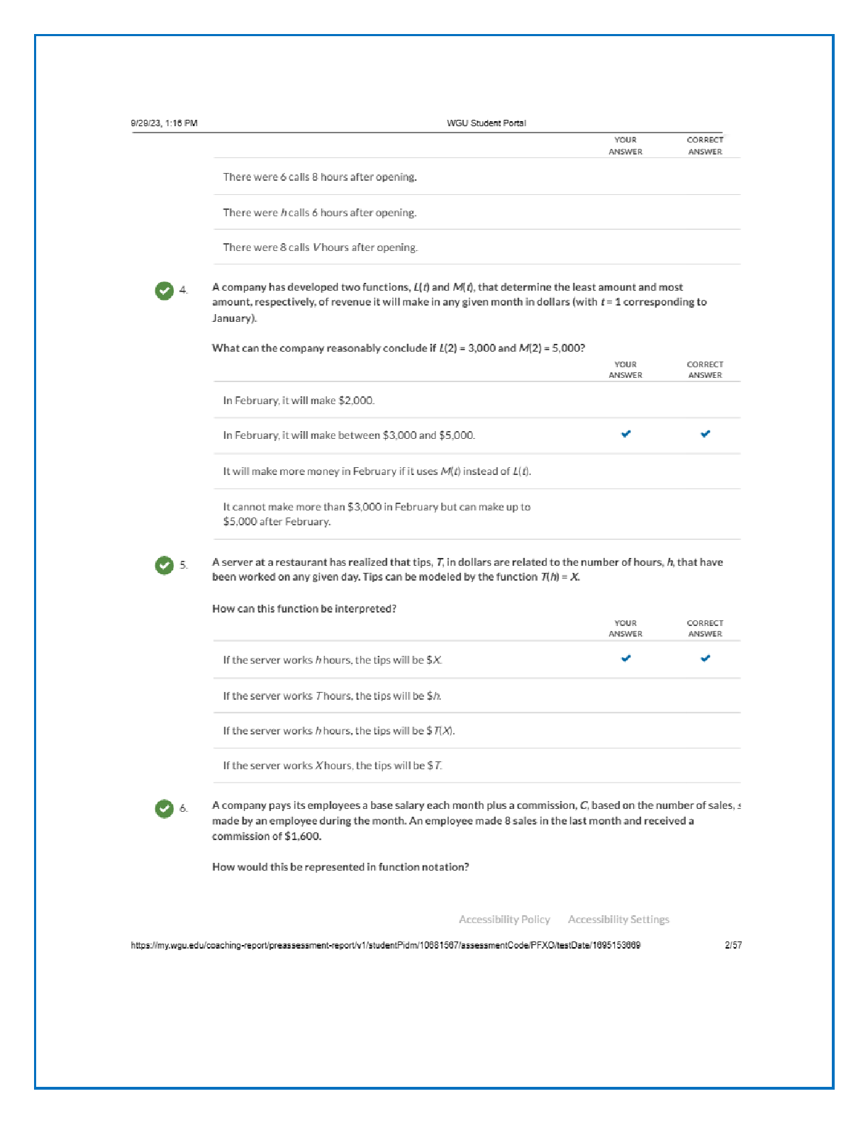 WGU C957 Applied Algebra Pre-Assessment Solutions 2026