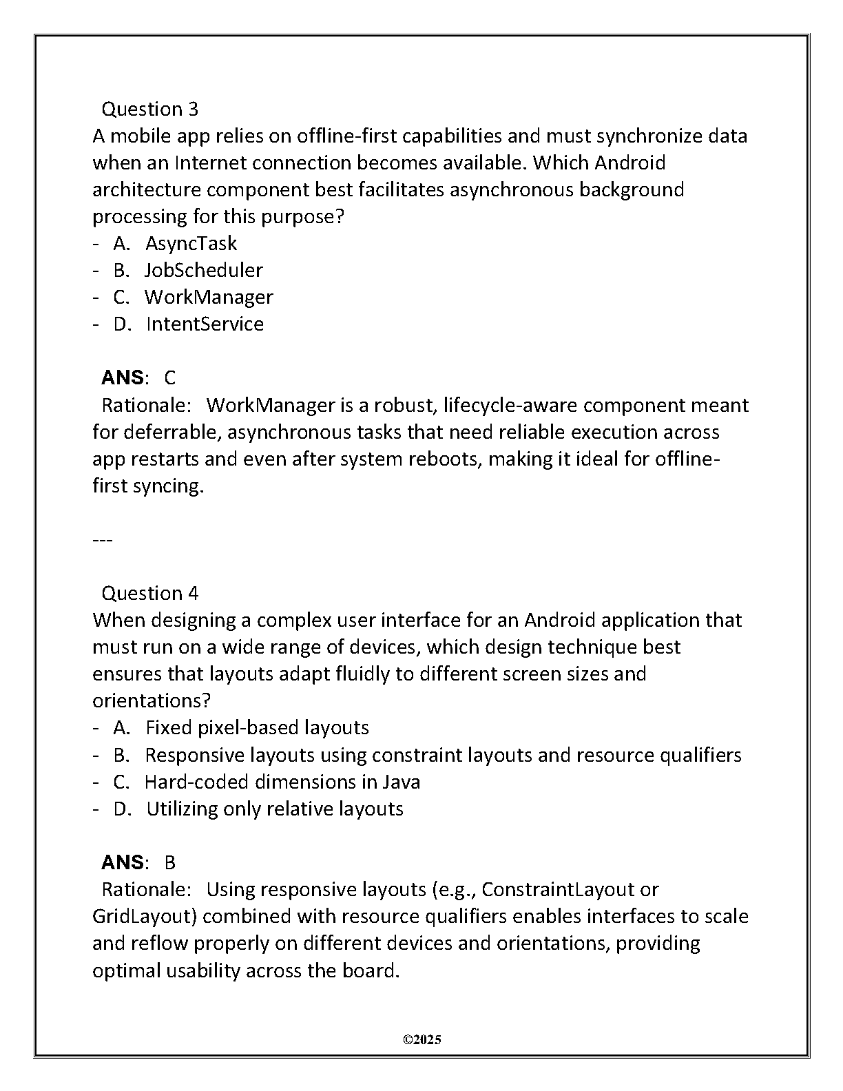 ITSW 3034 Android Dev Test Bank 2025 Solutions WGU D308 IMG-3