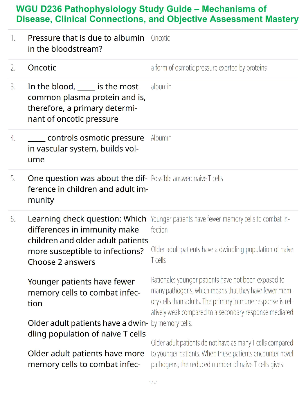 WGU D236 Pathophysiology 9th Edition Study Guide 2025 IMG-1