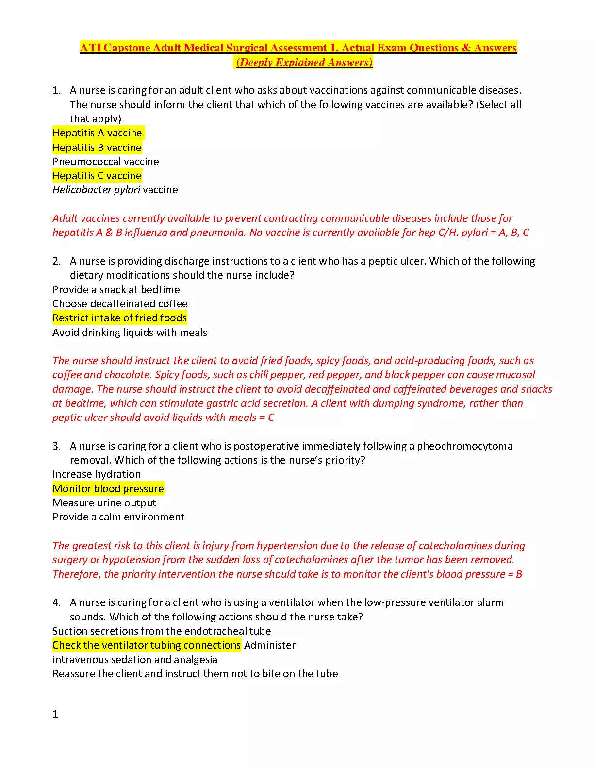 ATI Capstone Med Surg 1 Exam Qs and Answers 2026/27 IMG-1