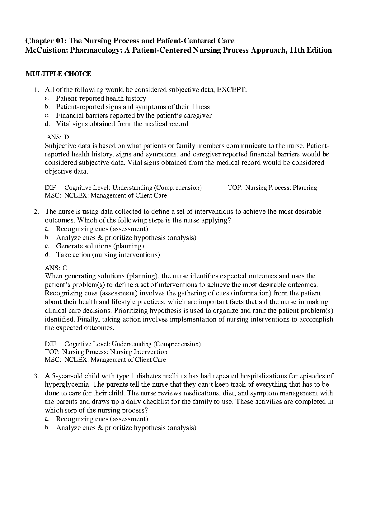 Pharmacology Test Bank 11e Student Guide 2026/27