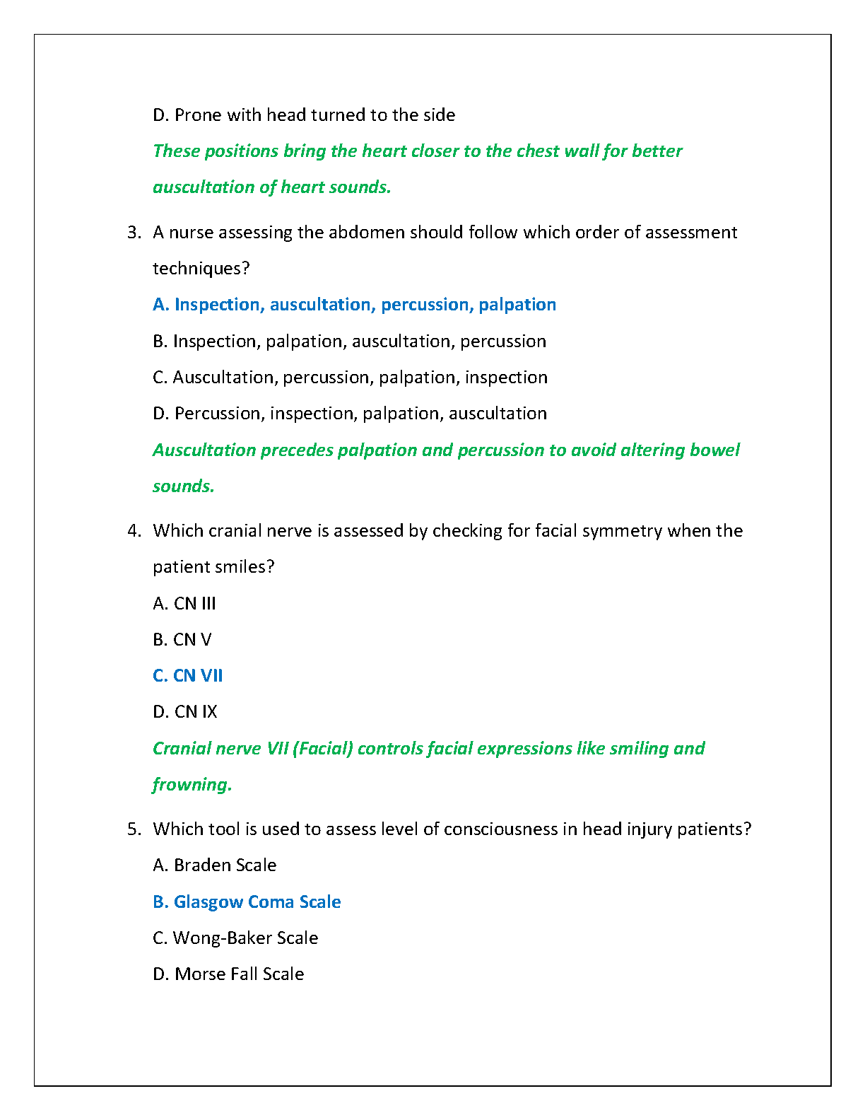 WGU C349 Health Assessment Test Bank: Wilson & Giddens Q&A