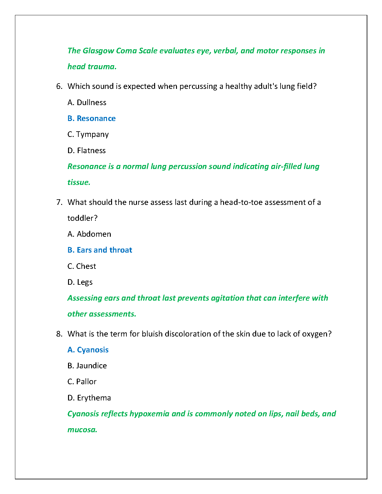WGU C349 Health Assessment Test Bank: Wilson & Giddens Q&A IMG-3