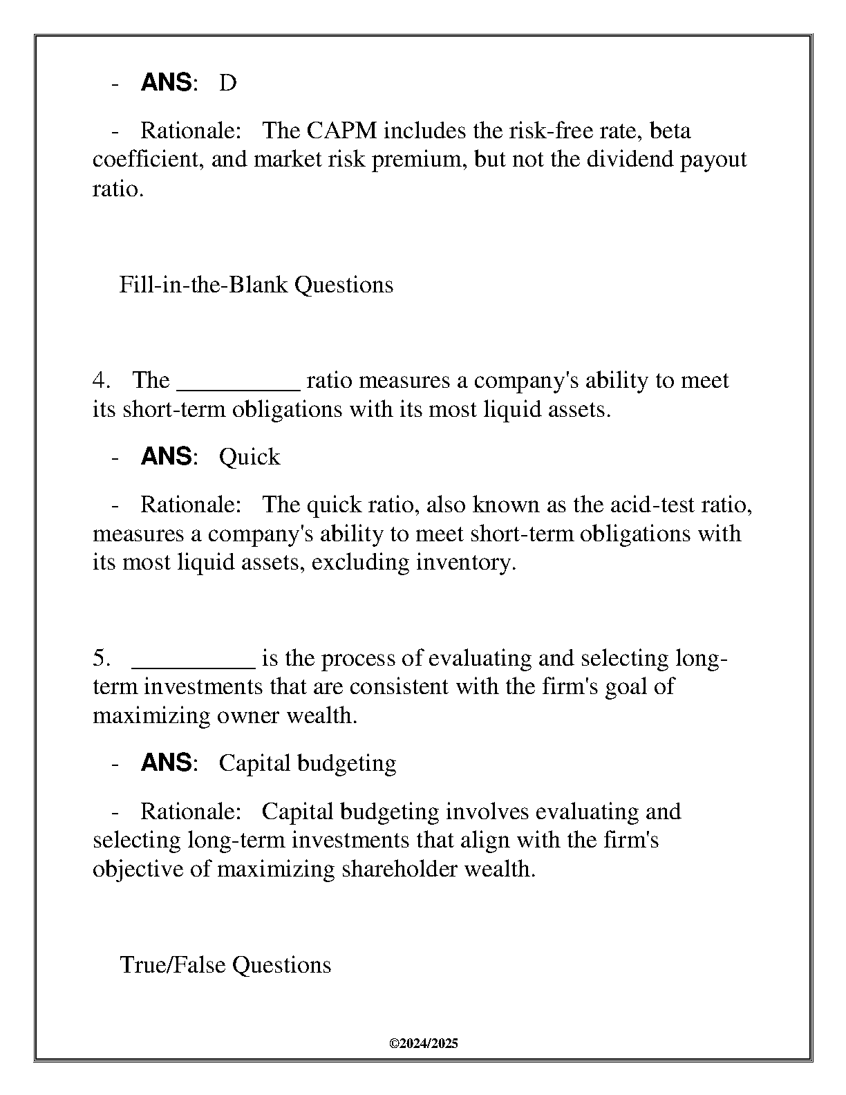 WGU BUS 2040 Finance Skills Exam Q&A 2025 IMG-3