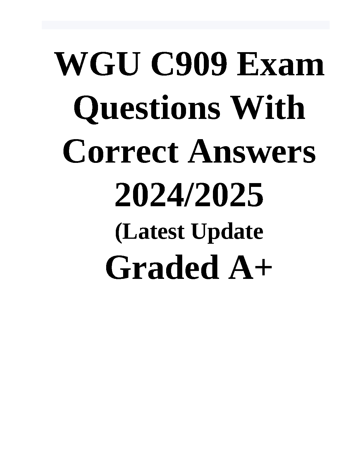 WGU C909 Physical Assessment Test Bank 2024-25 Questions Answers IMG-1