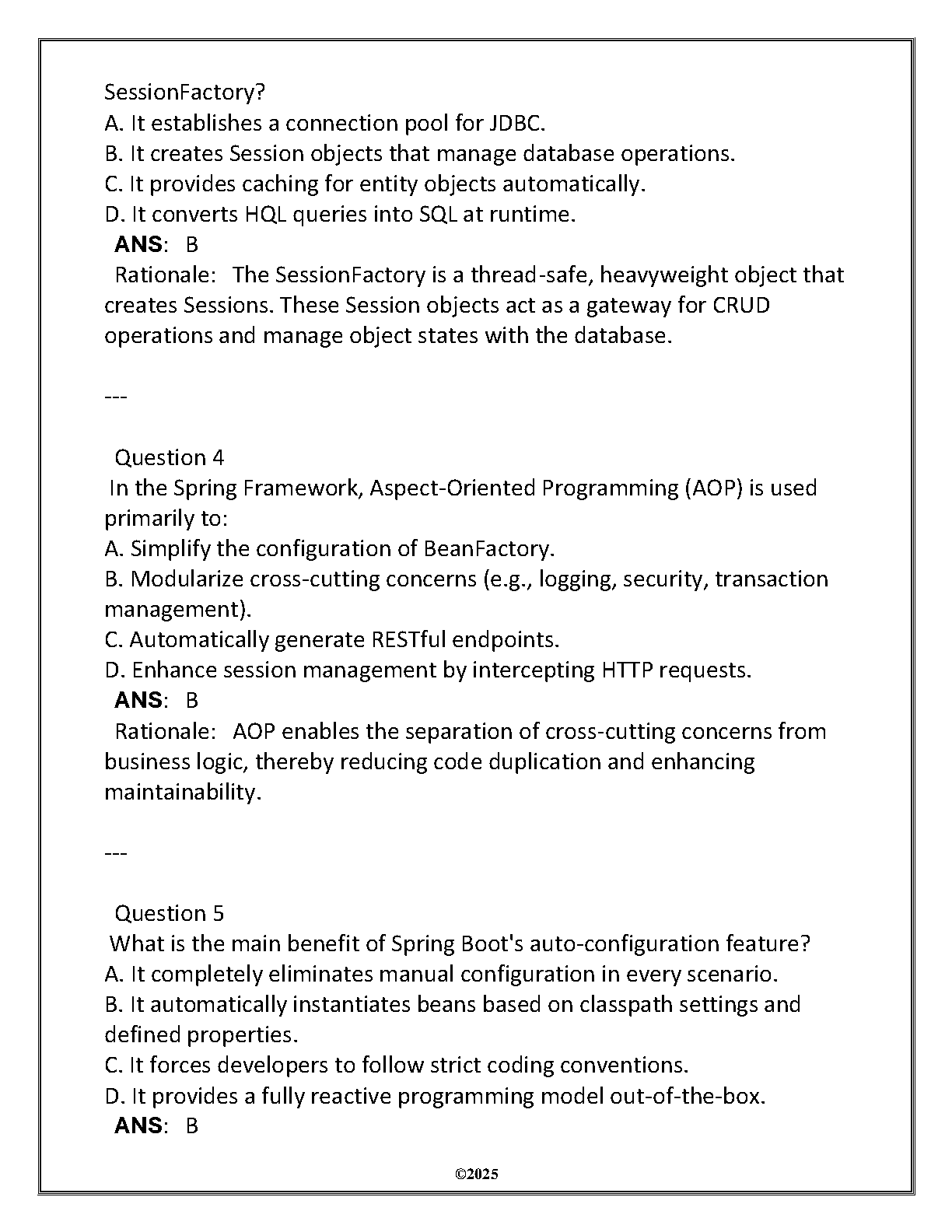 WGU D287 Java Frameworks Exam Prep Questions and Answers IMG-3