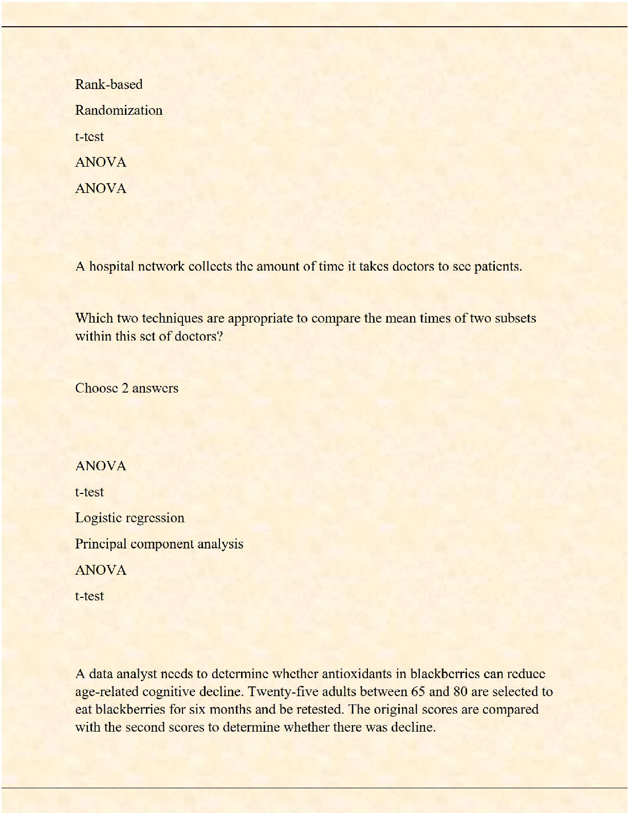 WGU C784 Applied Healthcare Statistics Study Guide