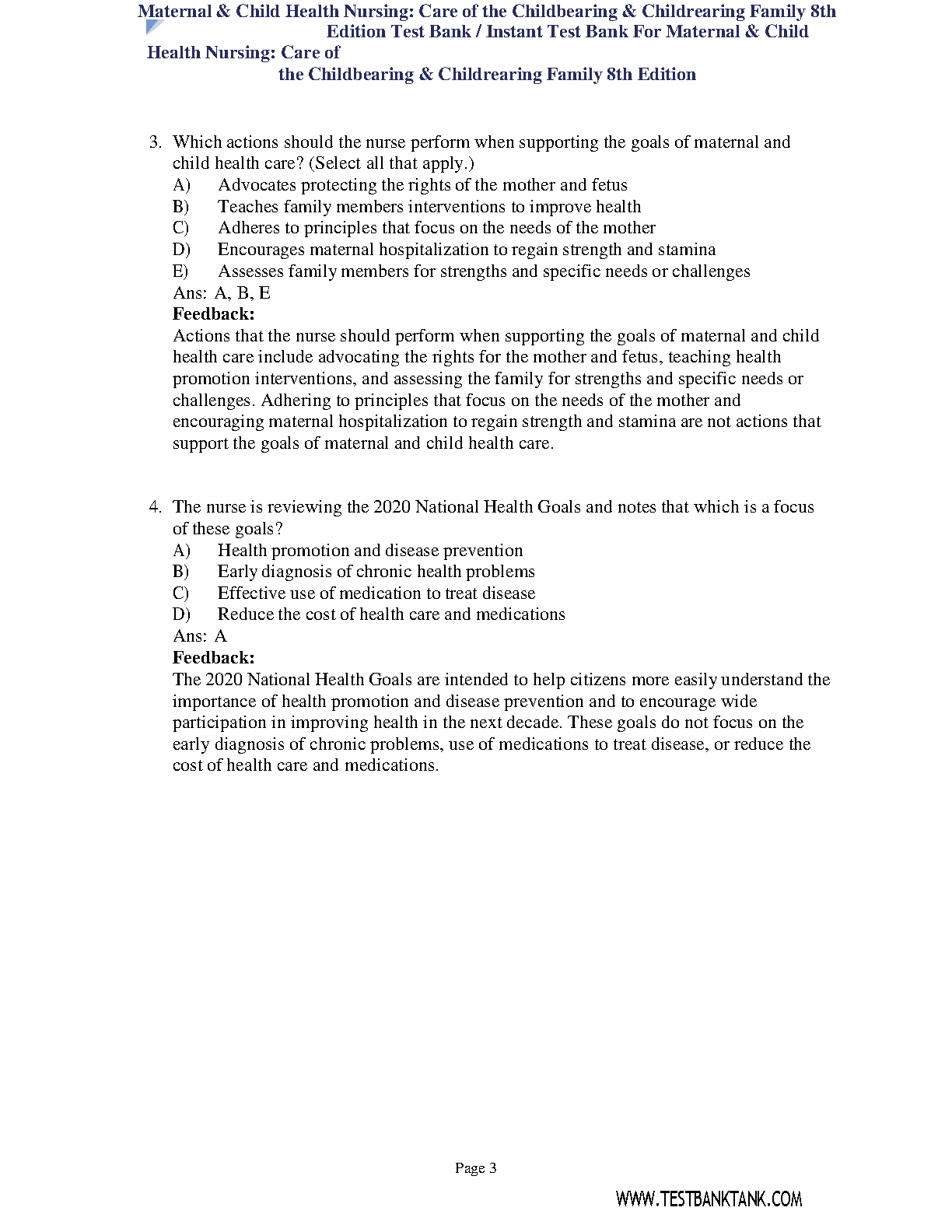 Maternal Child Health Nursing Test Bank 9th Ed 2026/27 IMG-3