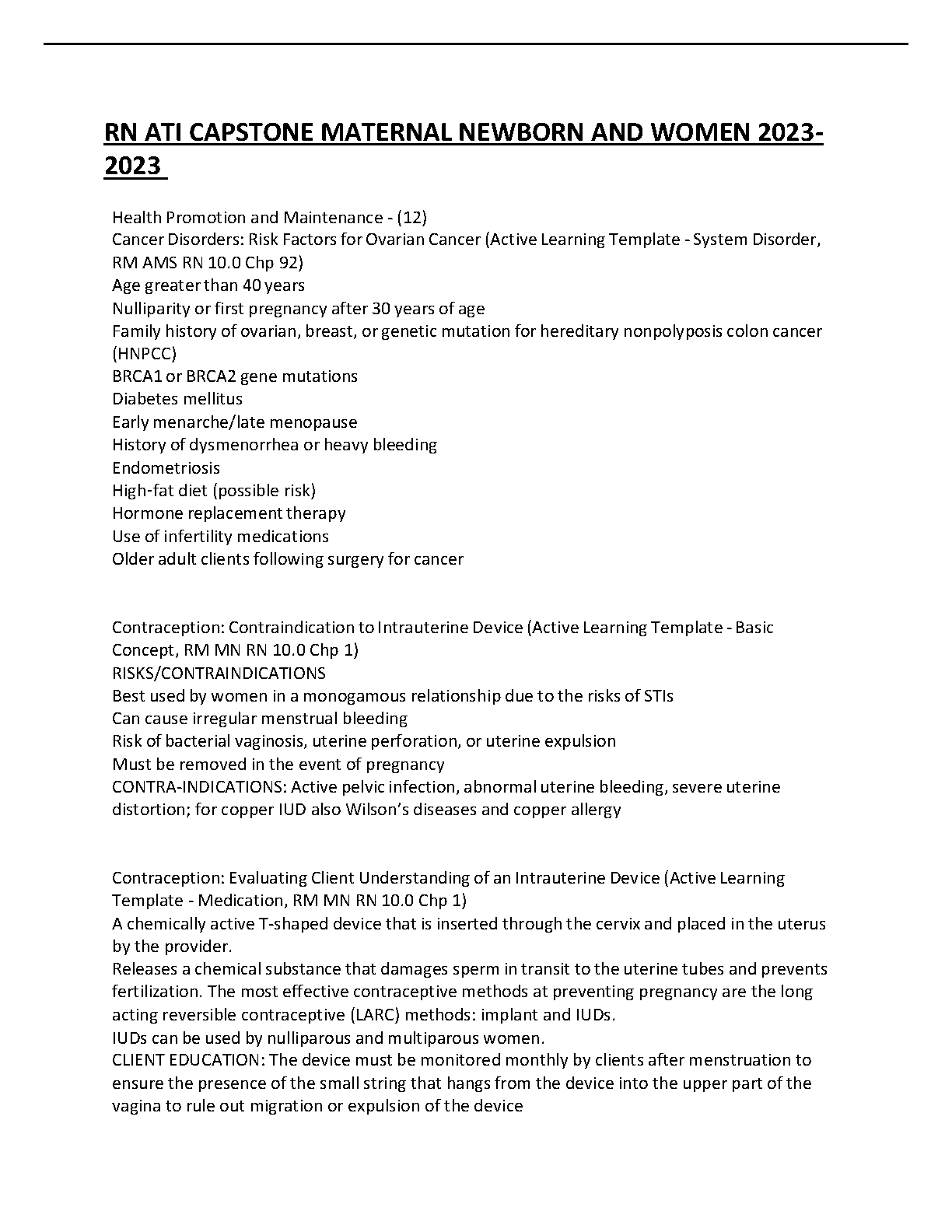 ATI RN M&NW Capstone Study Guide 2026/27: Exam Prep & Review