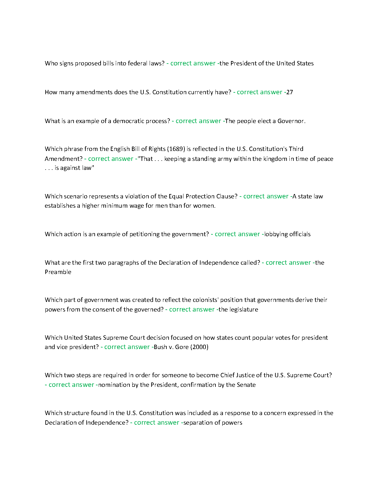 FL Civic Literacy Test Prep 2026/27: Questions & Answers Guide IMG-3