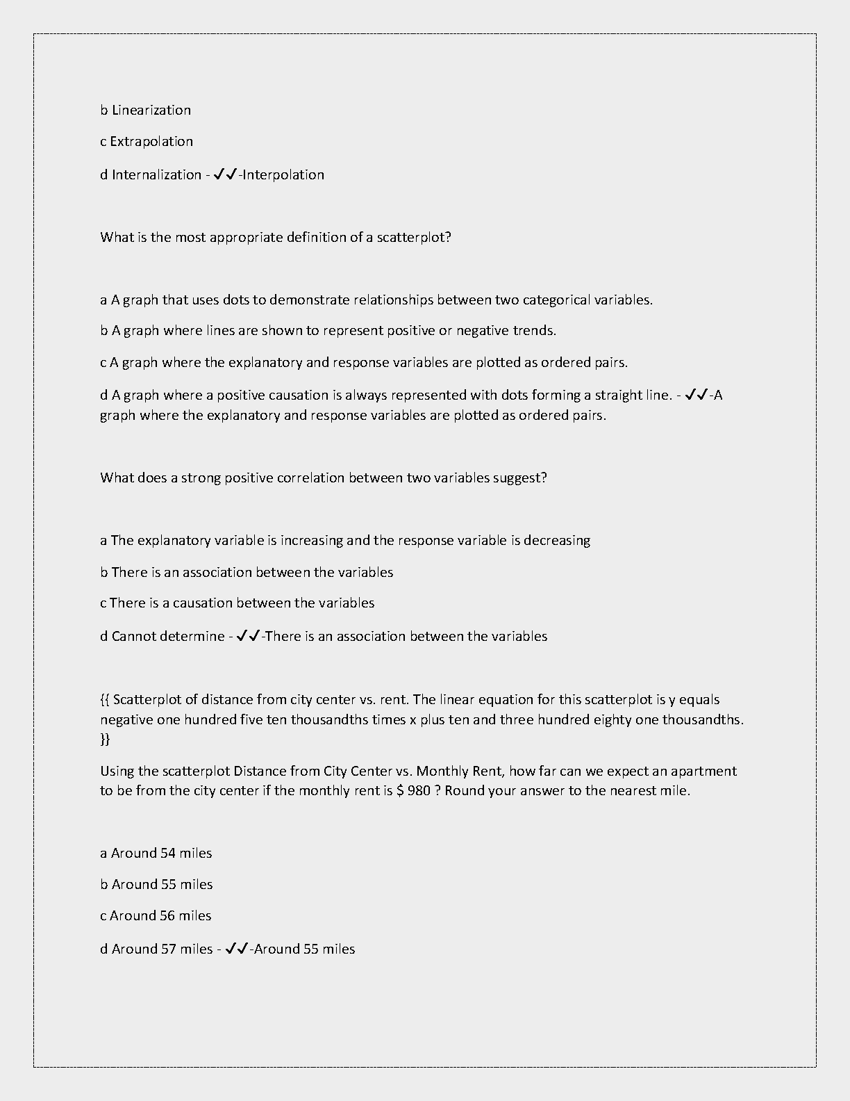 WGU C955 Correlation & Regression Exam Q&A (2024)