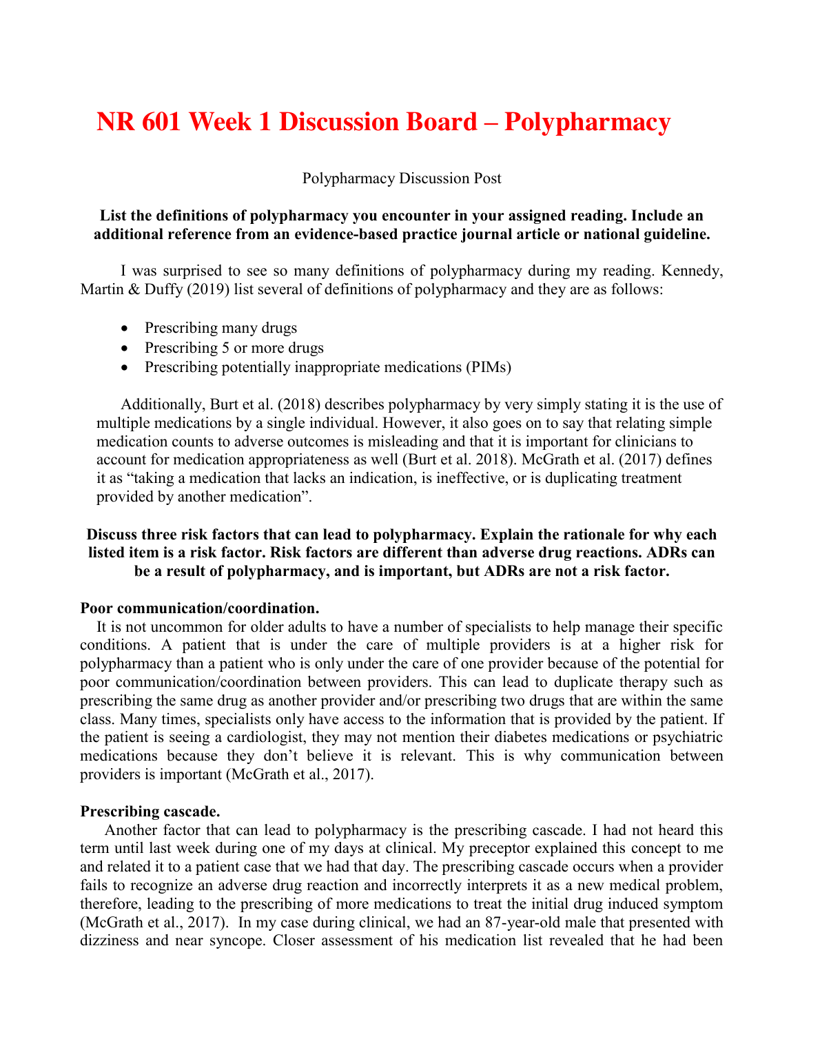 NR 601 Week 1 Polypharmacy Discussion Guide 2024 IMG-1