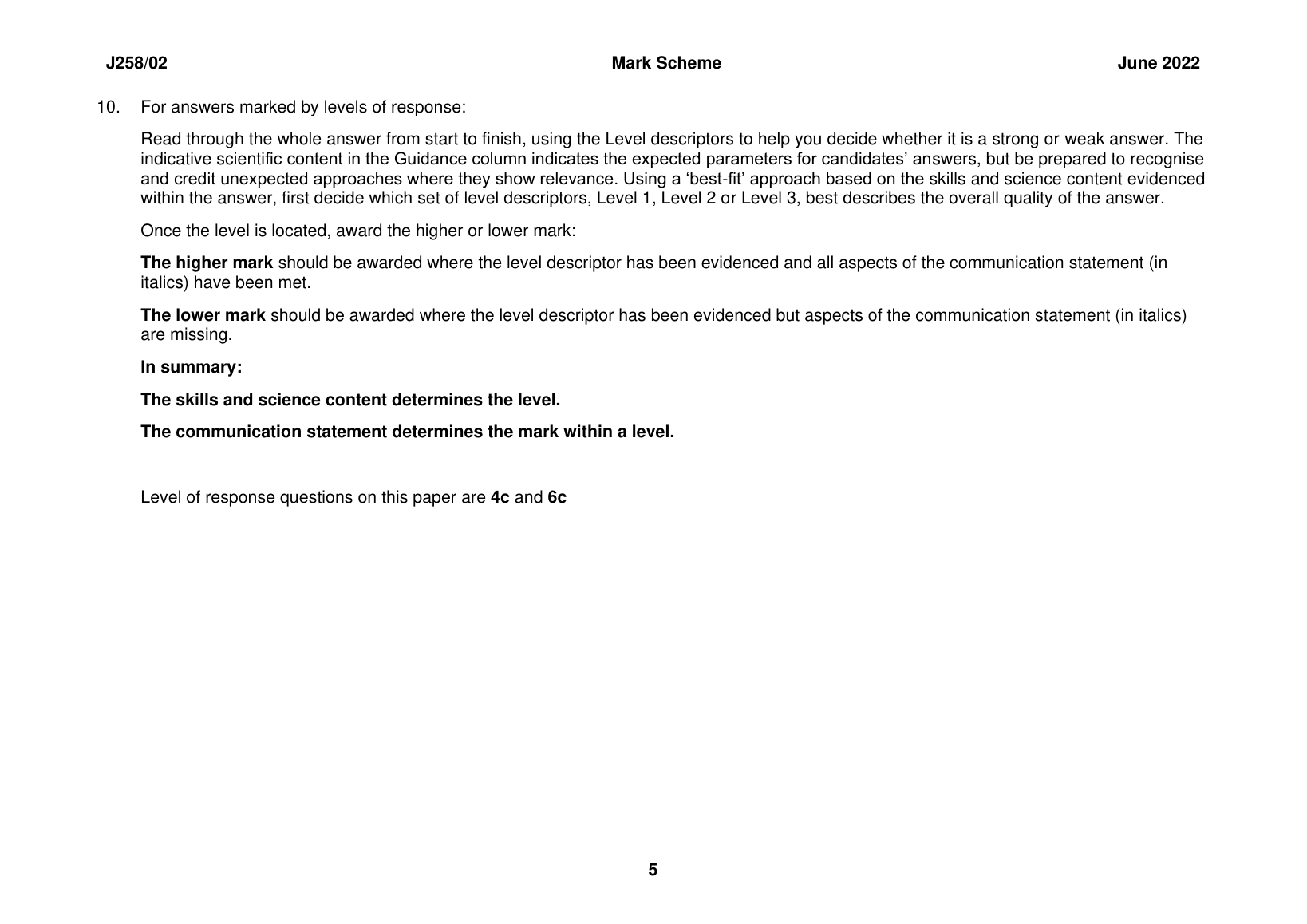 OCR Chem B J258/02 Mark Scheme 2026-27 Revision Guide IMG-3