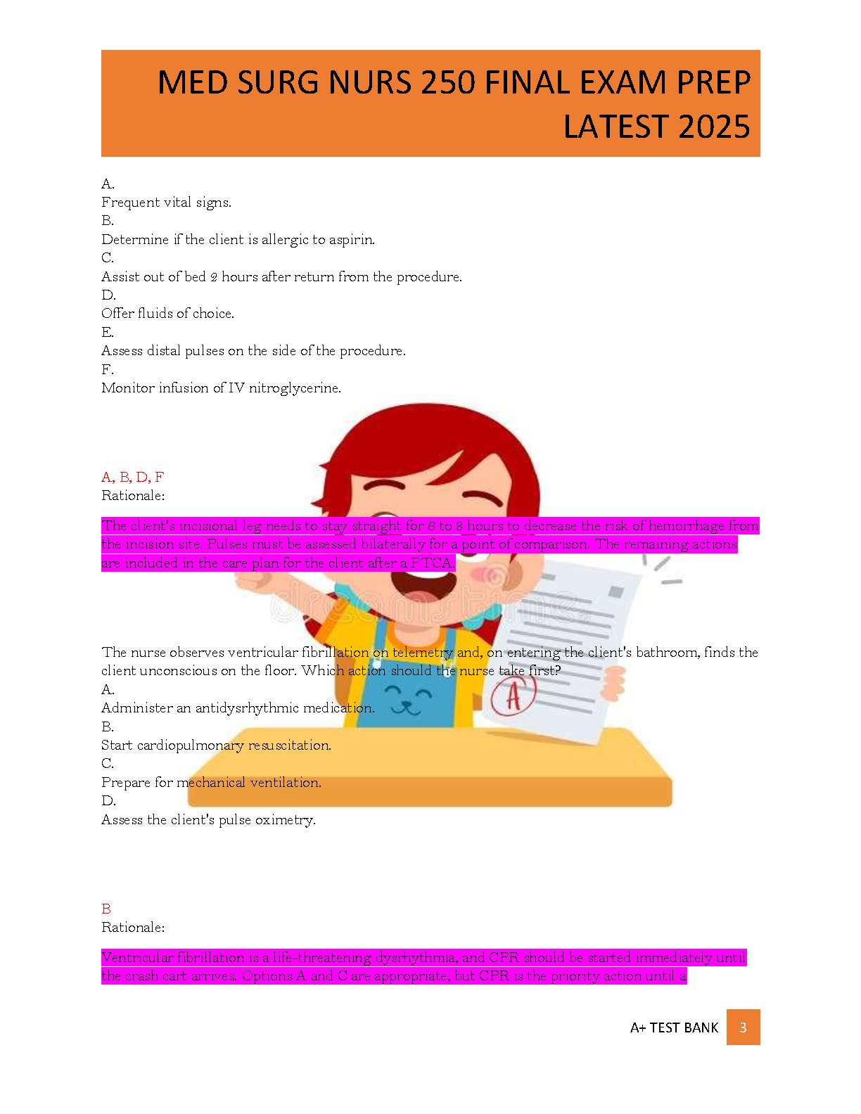 NR 250 Medical-Surgical Nursing Test Bank 2026/27 Practice IMG-3