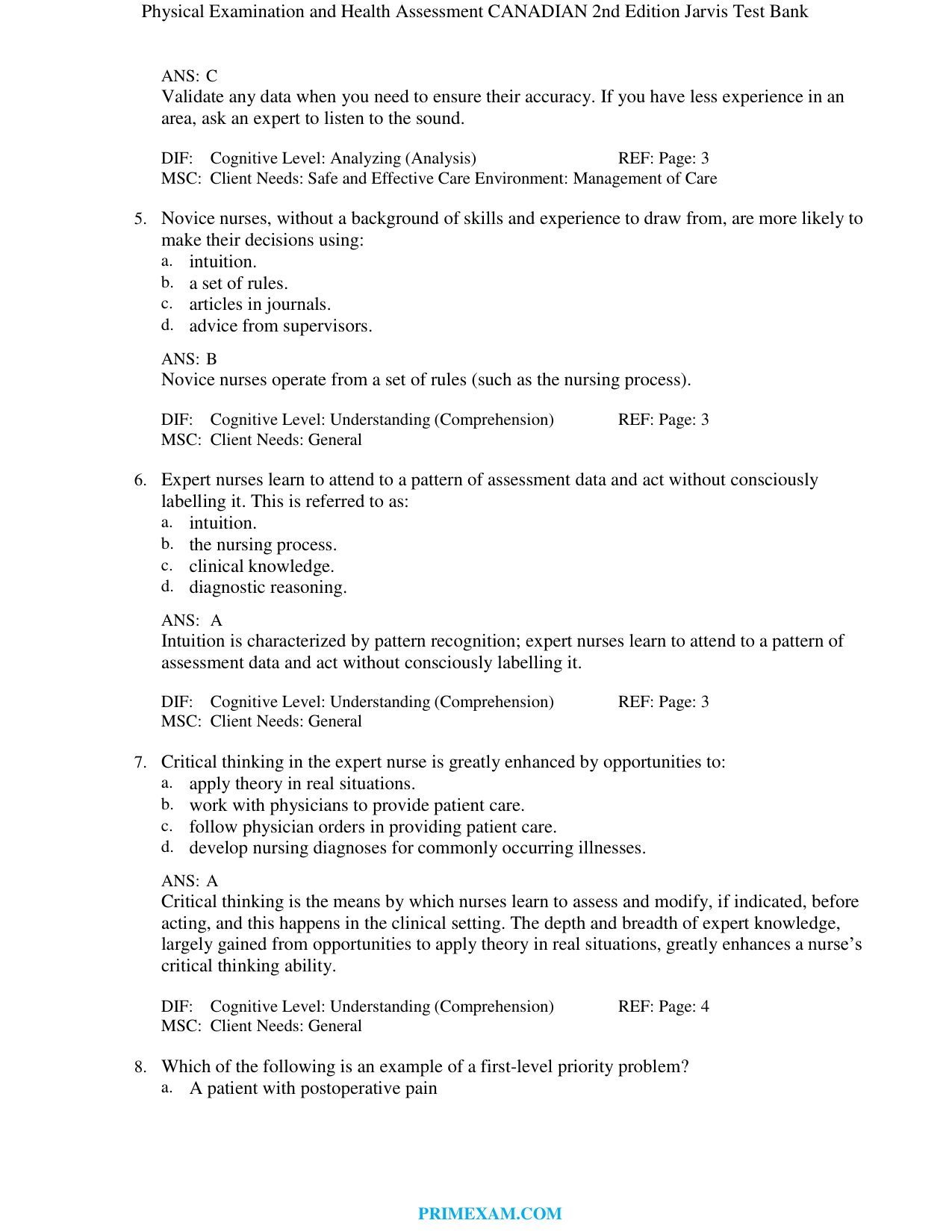 Physical Examination and Health Assessment, 2nd Edition