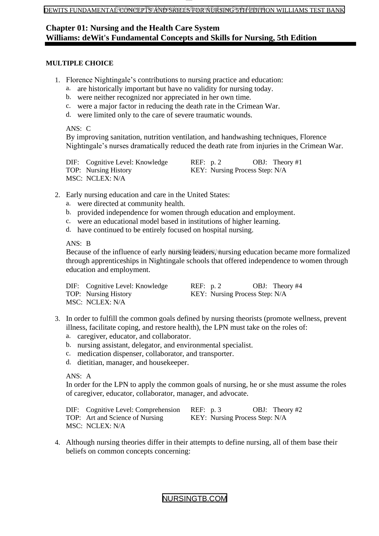 Dewits Fundamental Concepts And Skills For Nursing, 5th Ed