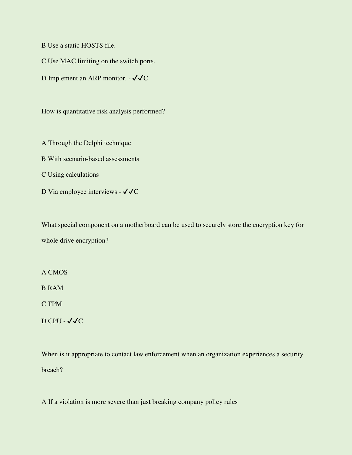 WGU C845 InfoSec SSCP Testbank 2024 2025 Practice Questions