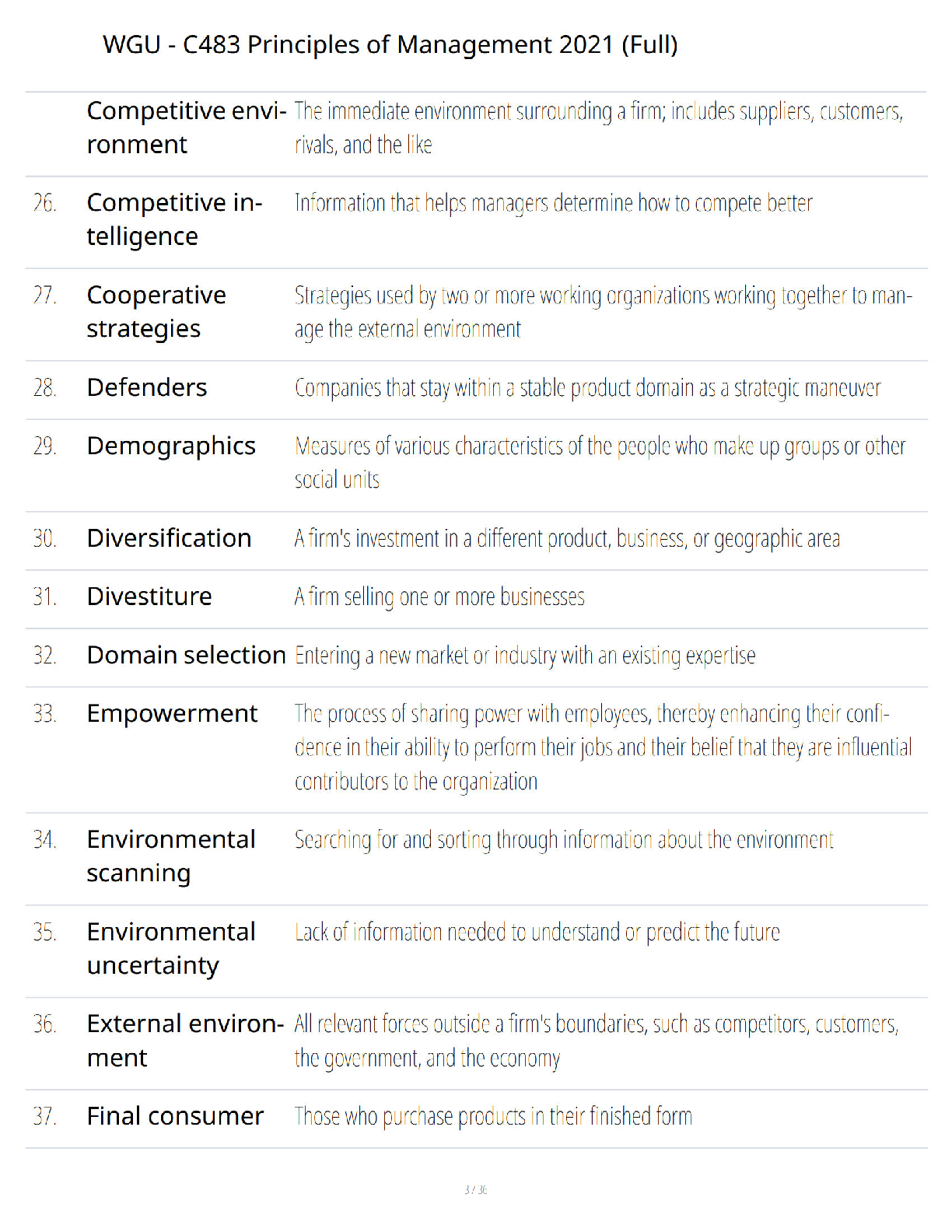 WGU C483 Principles of Management Study Guide 2026 IMG-3