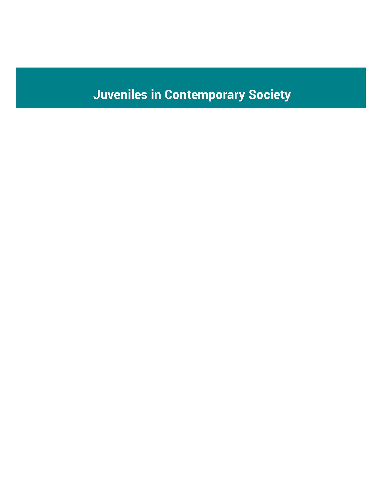Juveniles in Contemporary Society Test Bank Solutions