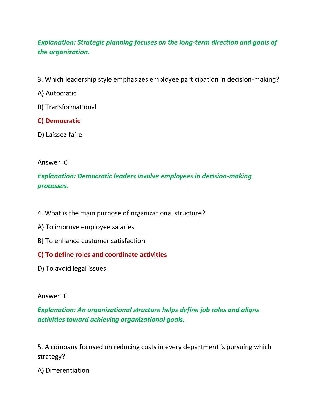 WGU C483 Strategic Management Exam Prep Guide 2025