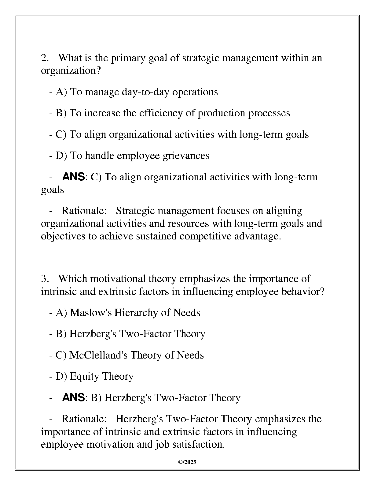 WGU Mgmt 5000 Final Assessment Review 2025 Q&A Guide