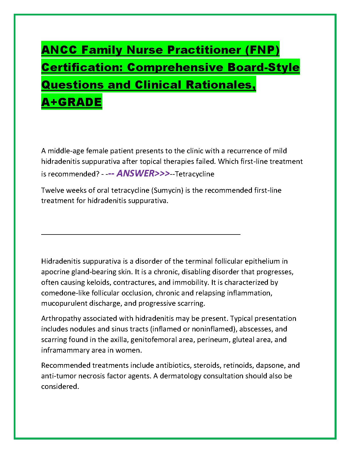 FNP Certification Exam Practice 2026 Board Style Questions IMG-1