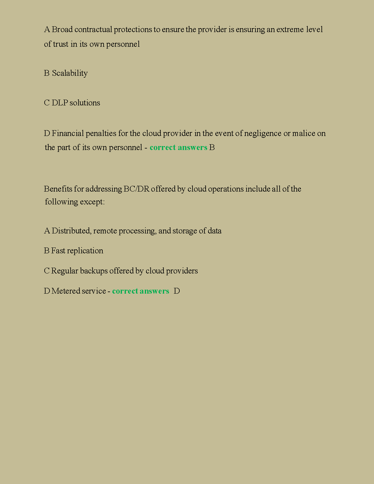 WGU C838 Cloud Security Exam Guide