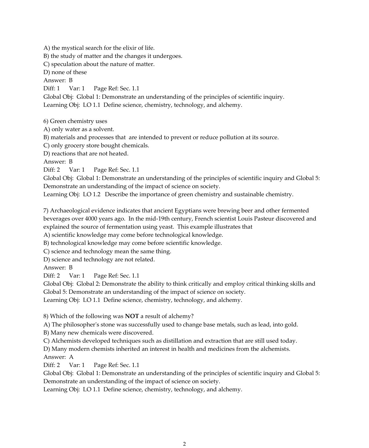 Chemistry For Changing Times 14th Edition TEST BANK