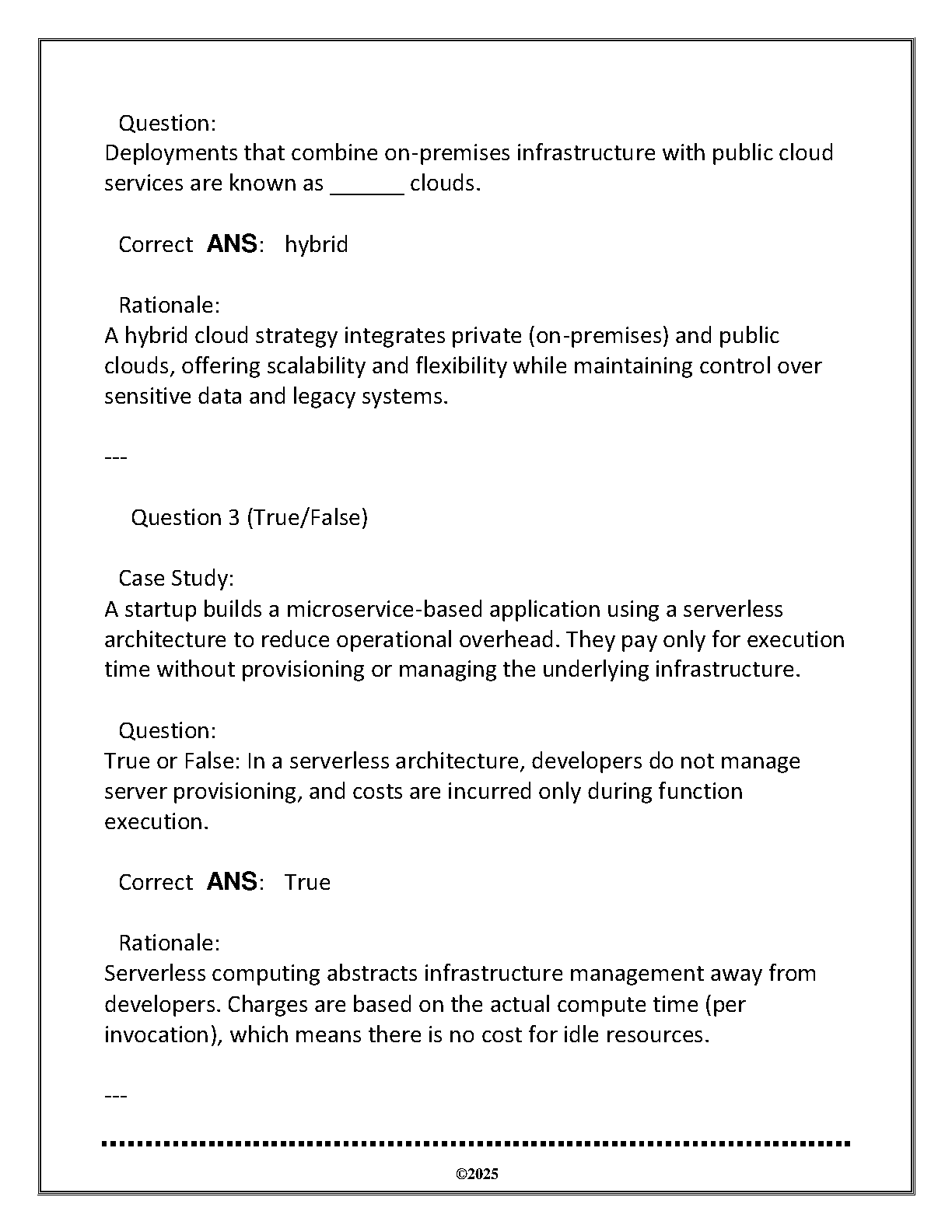 ITEC 2119 Cloud Foundations Final Exam Guide 2025 IMG-3