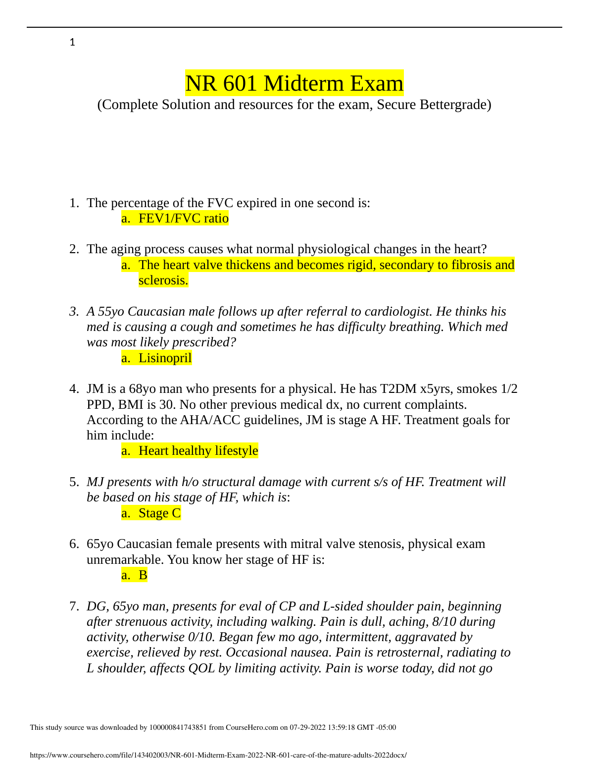 NR 601 Midterm Exam Answers and Solutions 2023 IMG-1