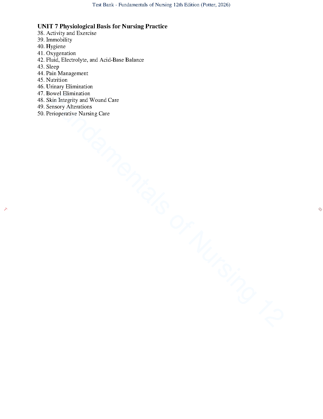 Nursing Fundamentals 12e Test Bank & Solutions NCLEX Prep IMG-3