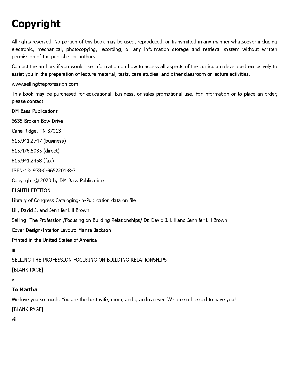 Lill Selling The Profession Test Bank 8th Ed Business Marketing IMG-3