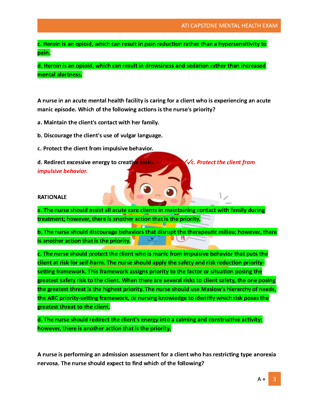 ATI Capstone Mental Health Questions & Answers 2026/27 IMG-3