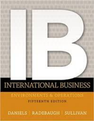 International Business Environments 15th Edition Test Bank
