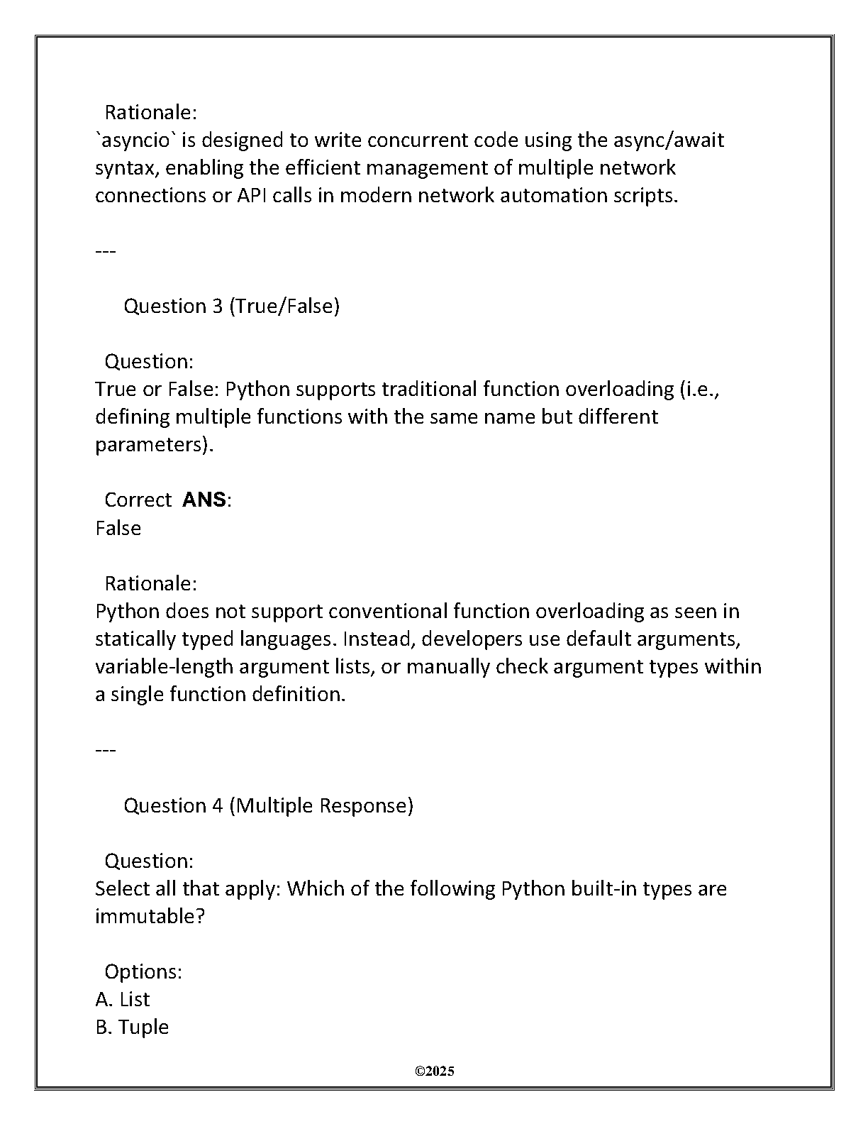 D335 Python Programming Test Bank WGU 2025 IMG-3