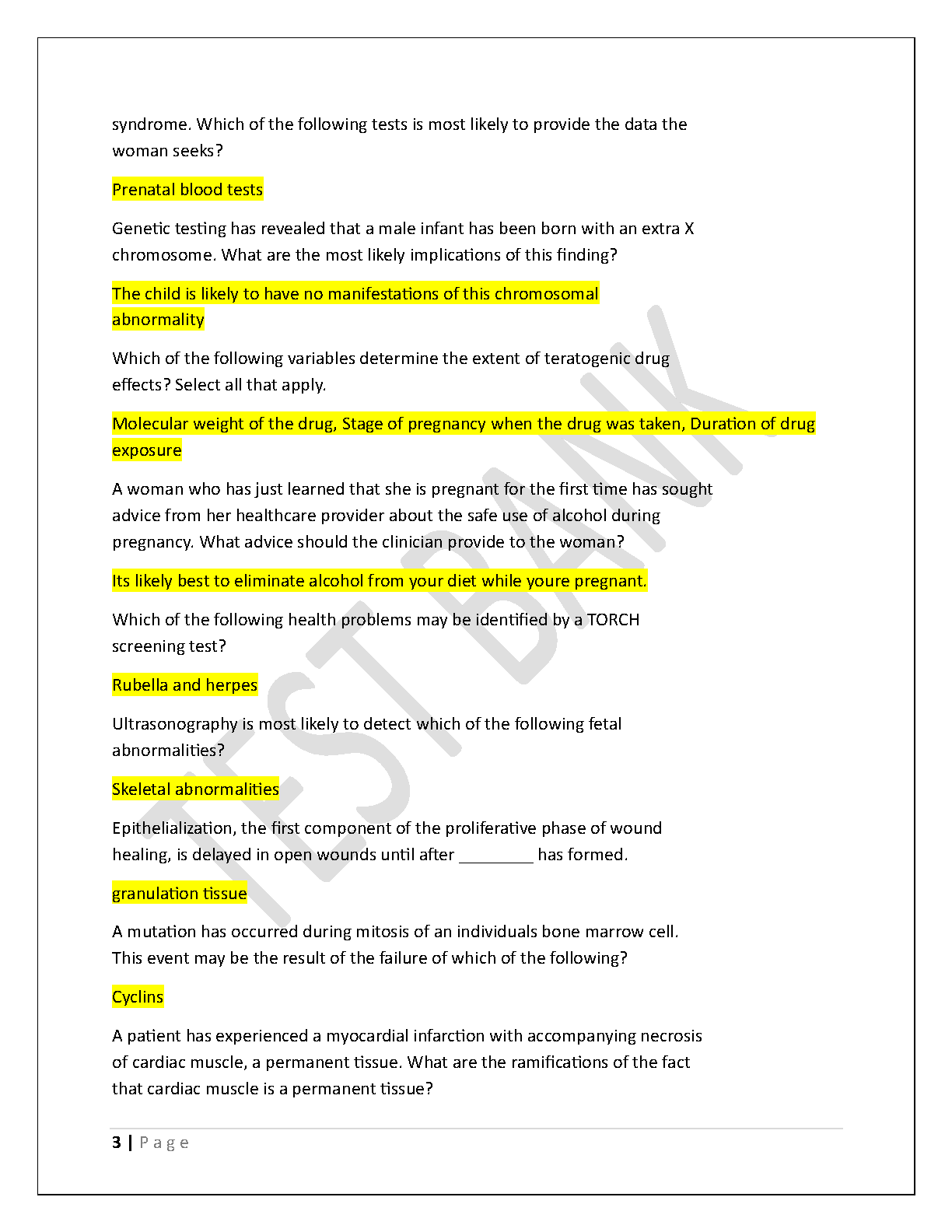 Porth's Pathophysiology Test Bank 11th Ed 2026/27 Exam Prep IMG-3