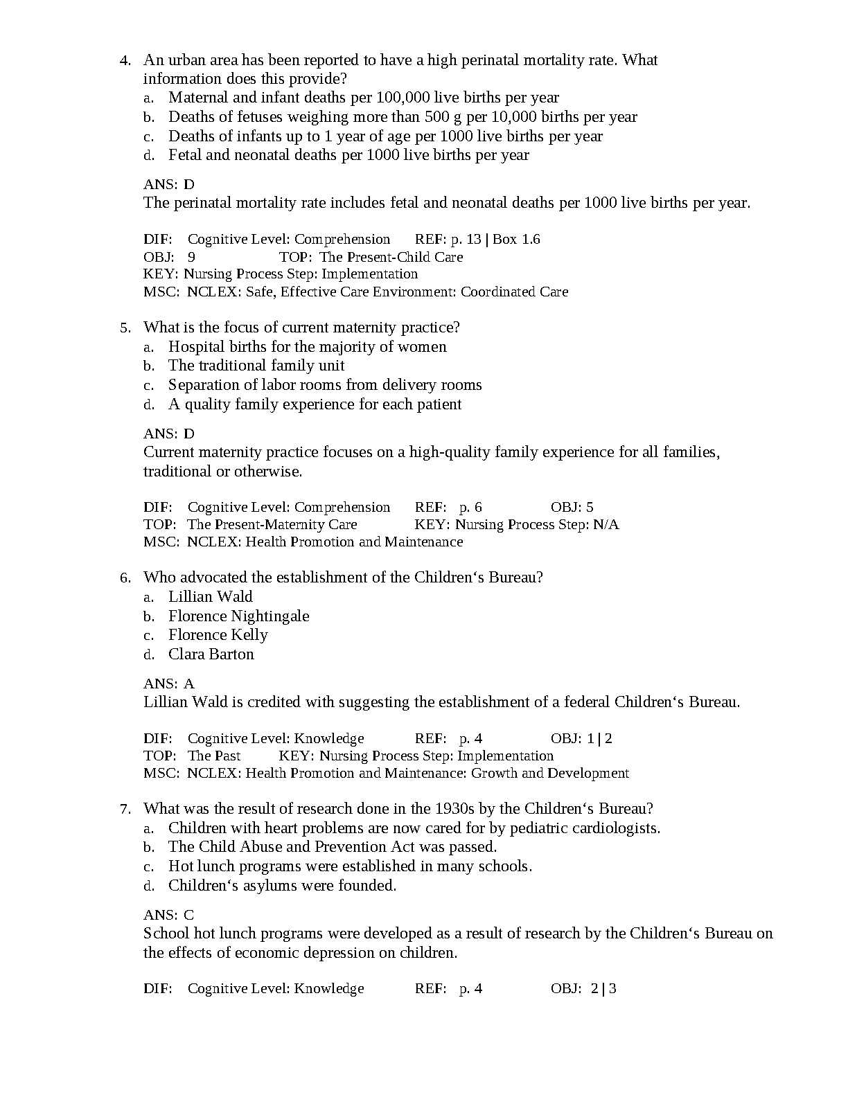 Maternity & Pediatric Nursing Quizzes with Solutions 2026/2027
