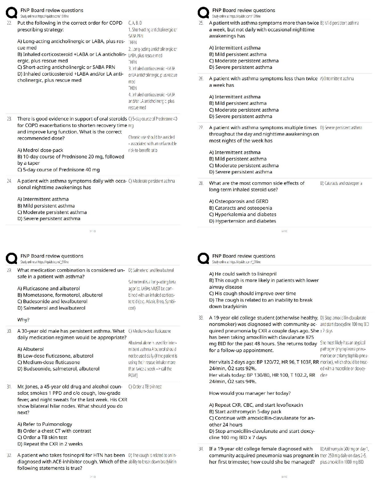 FNP Board Exam Prep Practice Questions 2026/2027