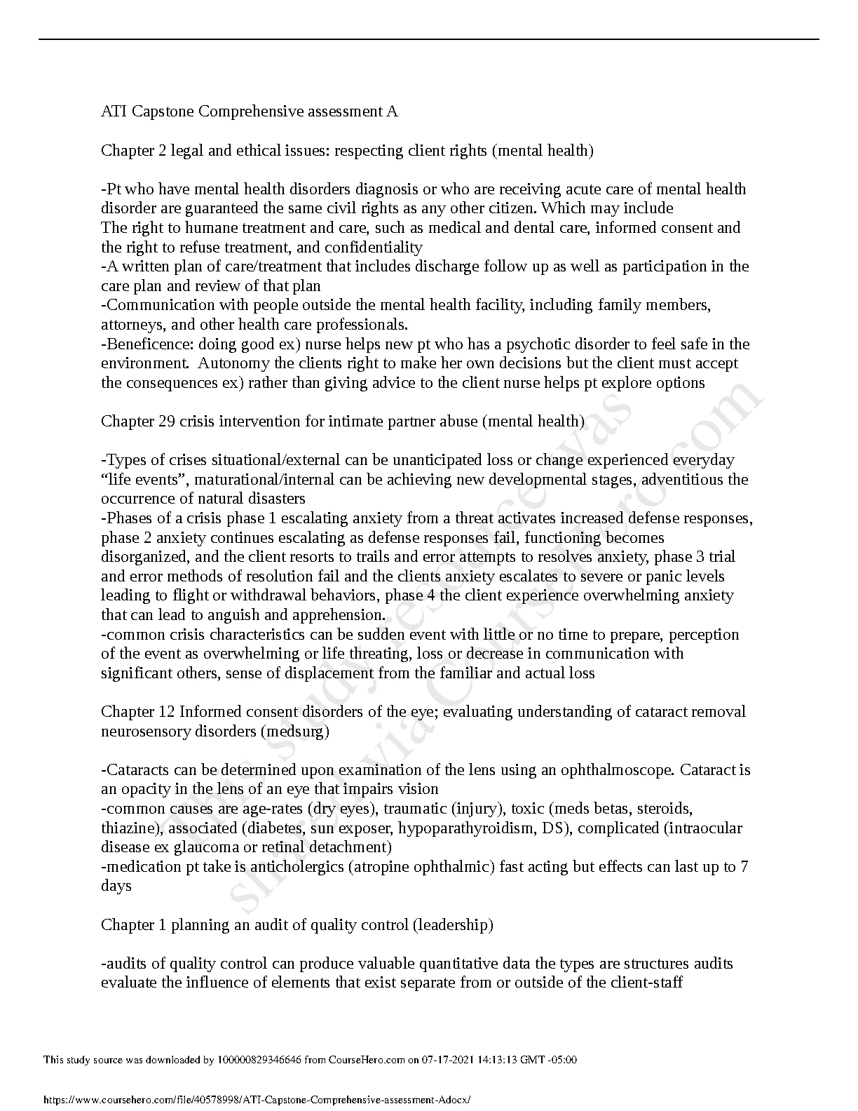ATI Capstone Comp Assess A Study Guide Nursing 2024/25 IMG-1