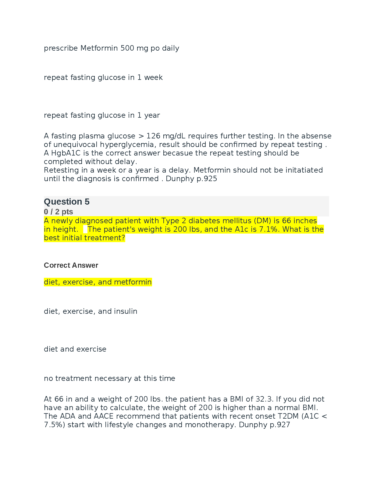 NR 601 Quiz 5 Diabetes Management 2024/2025 Practice Test IMG-3
