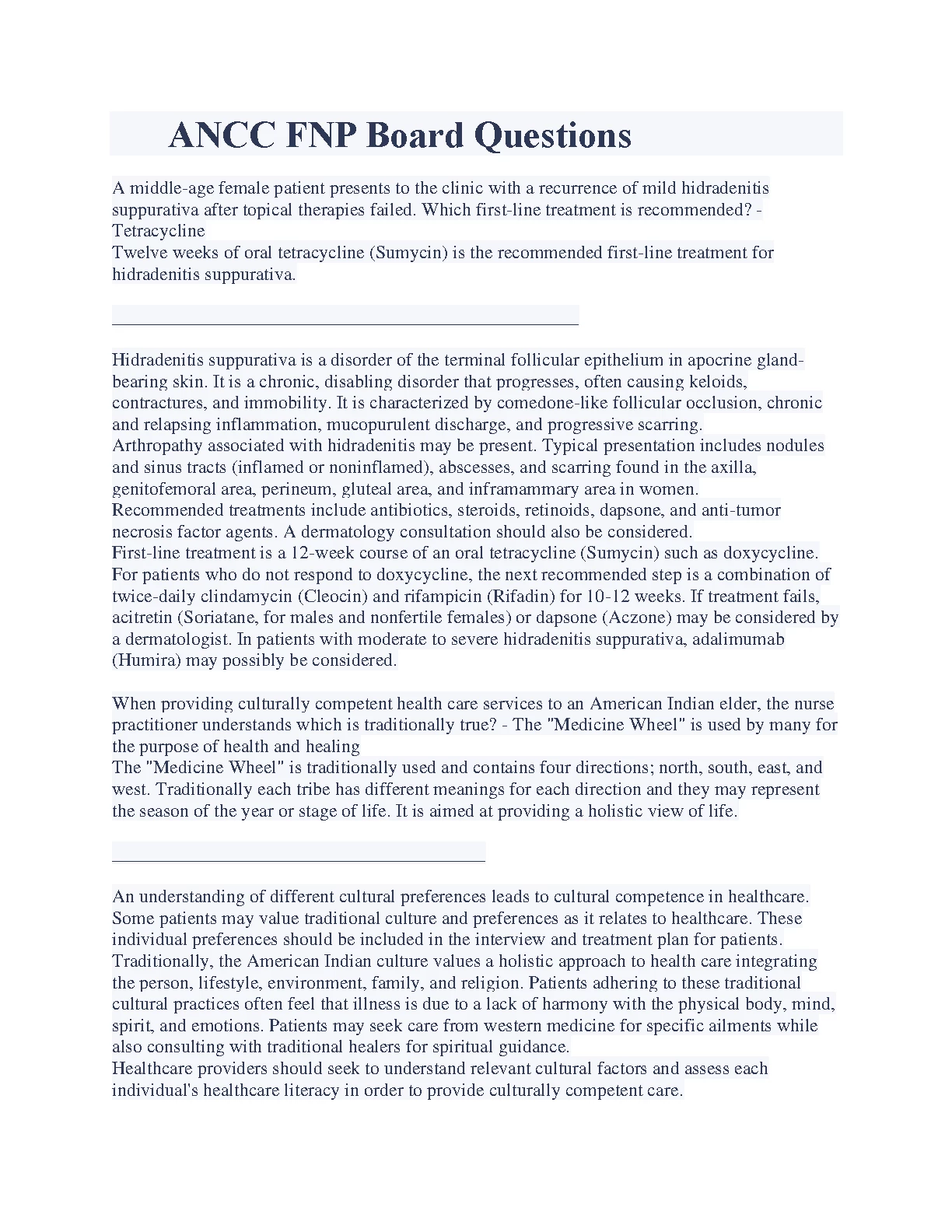 ANCC FNP Board Prep Guide with Answer Key 2026/2027