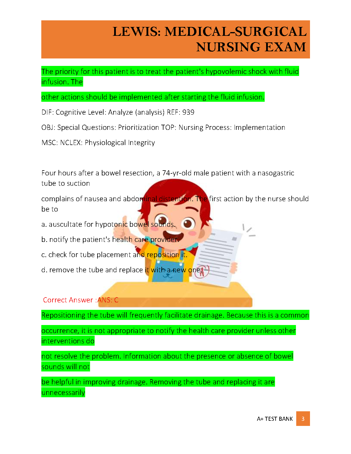 Lewis Med Surg Nursing 12e Test Bank 2026/27 Verified IMG-3