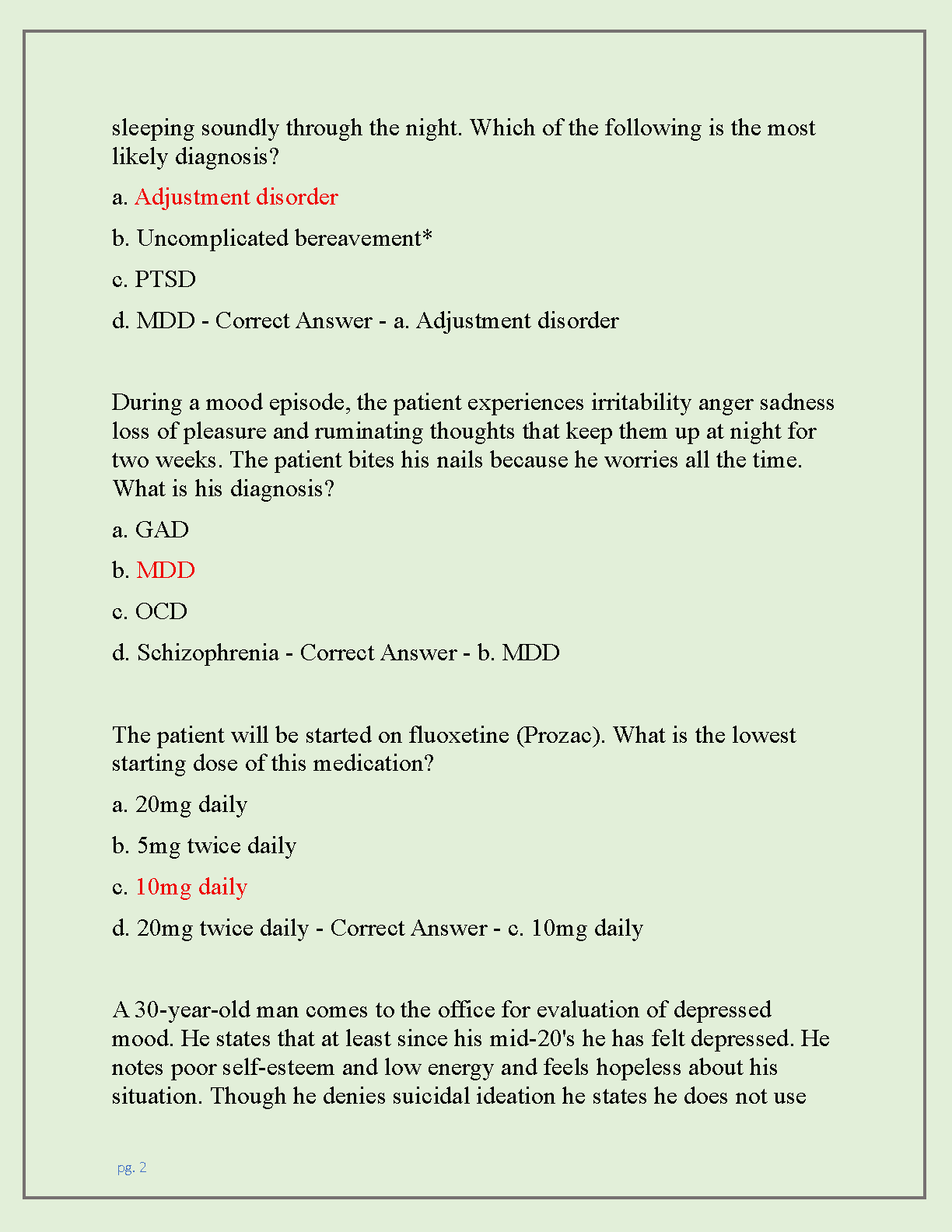 NUR 670 PMHNP Test Bank with Verified Answers