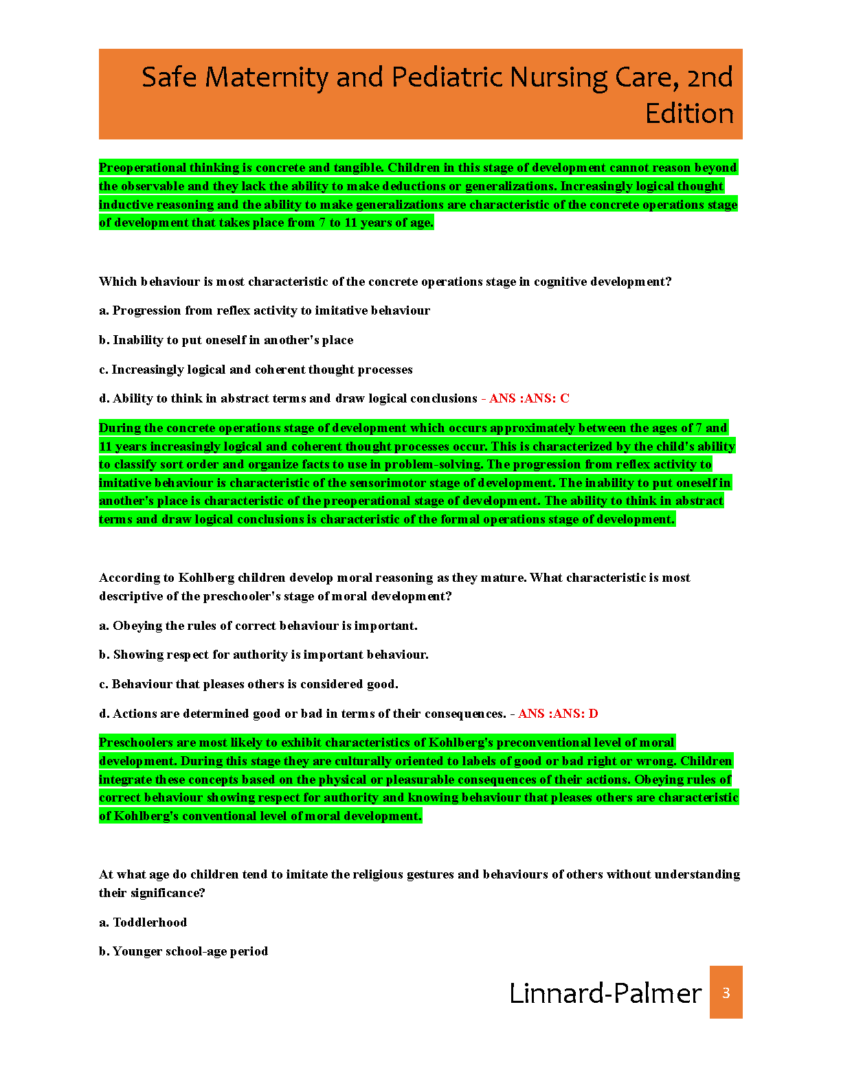Safe Maternity Pediatric Nursing Test Bank 2026/27 IMG-3