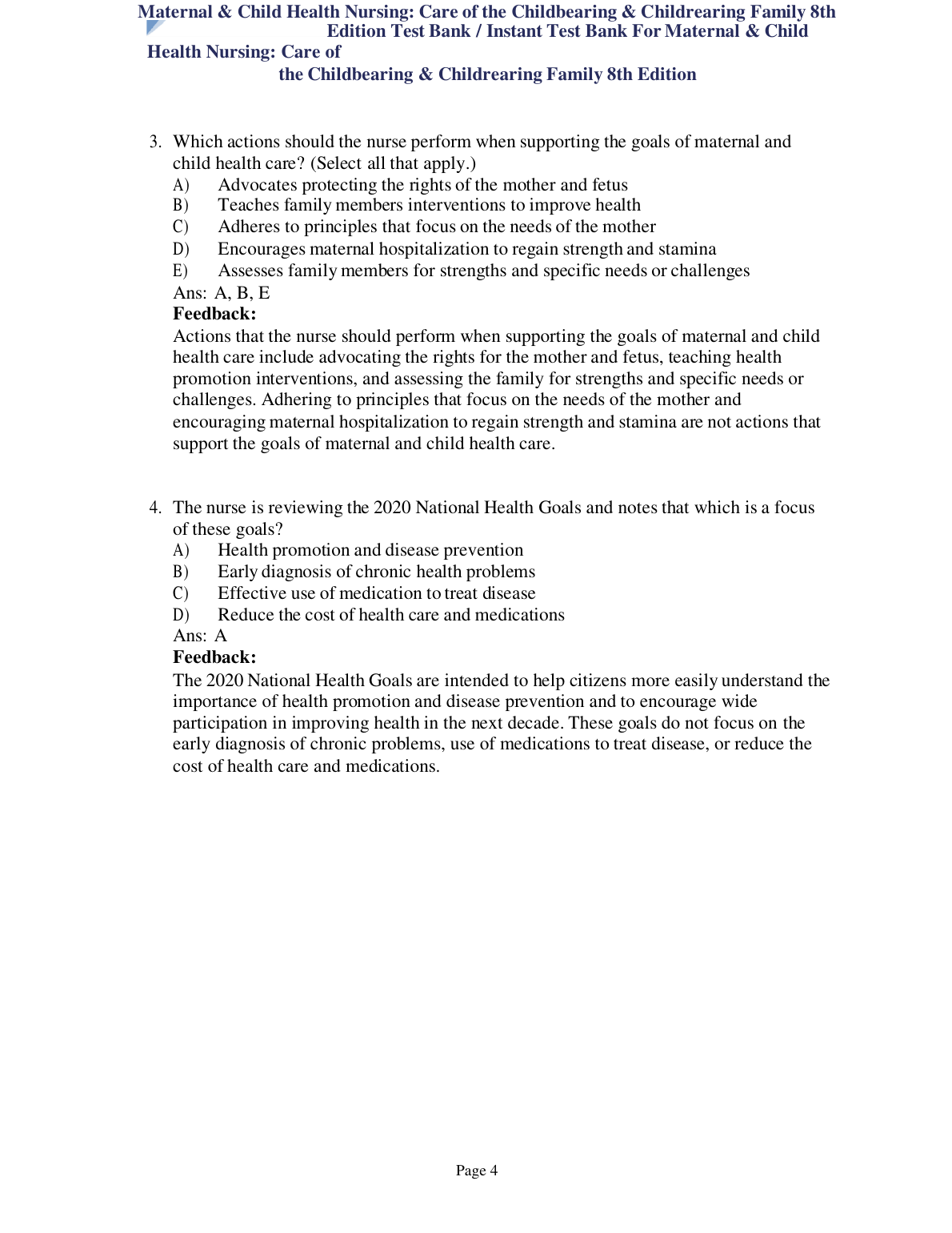 Maternal & Child Health Test Bank 2026/27 IMG-1