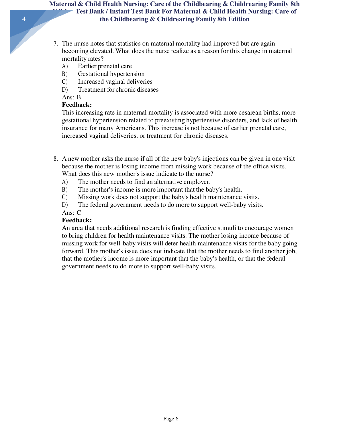 Maternal & Child Health Test Bank 2026/27 IMG-3