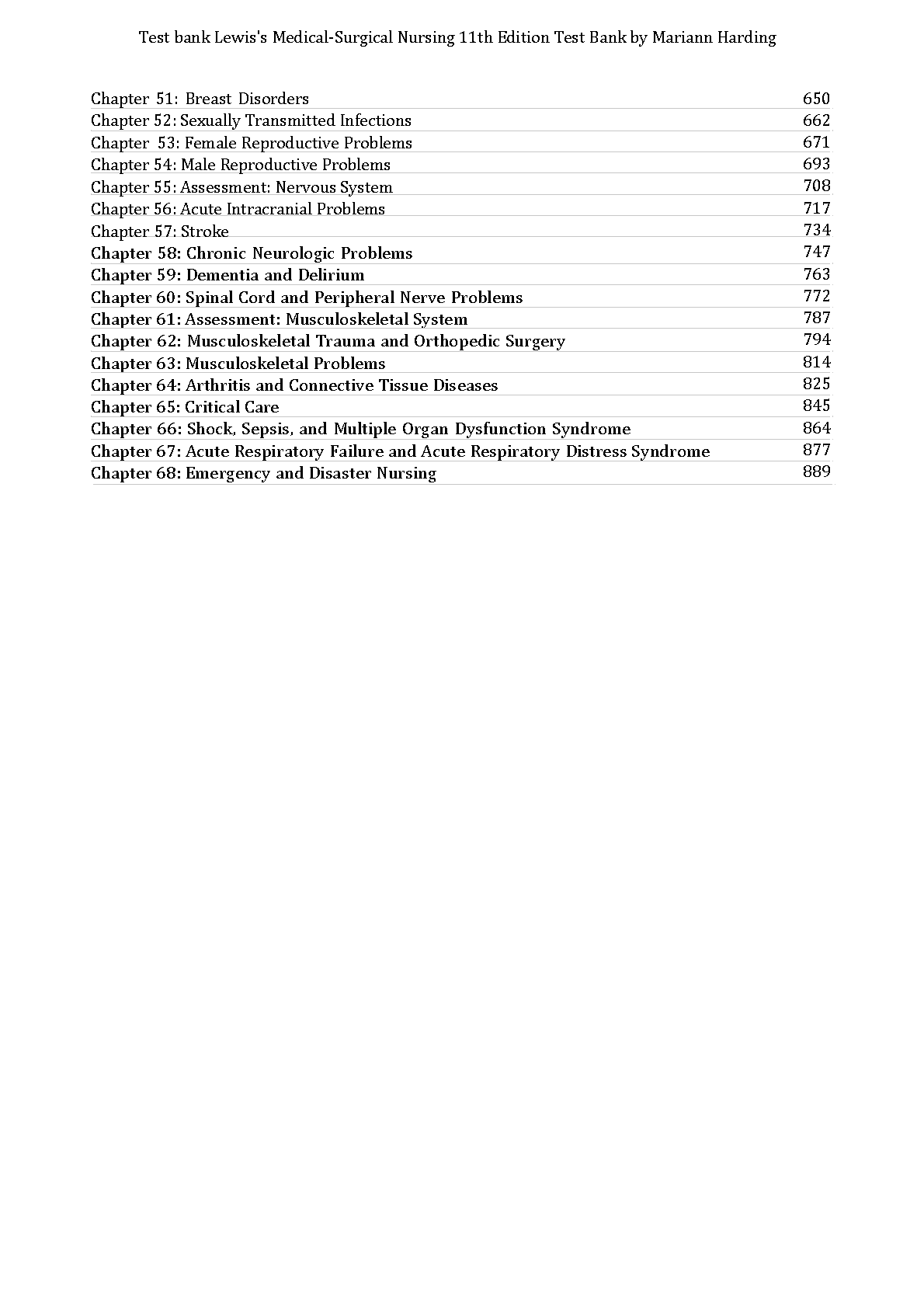 Med Surg Nursing Test Bank Lewis 11e | Harding 2026/27 IMG-3