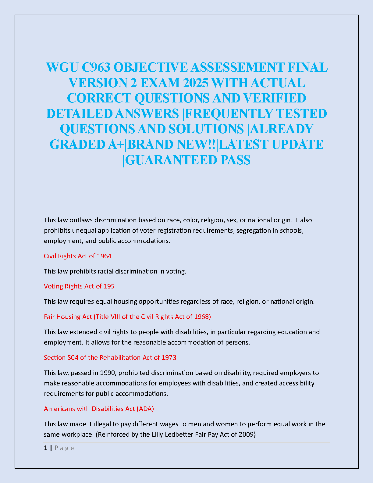WGU C963 Final Exam 2025 V2 Questions and Answers IMG-1