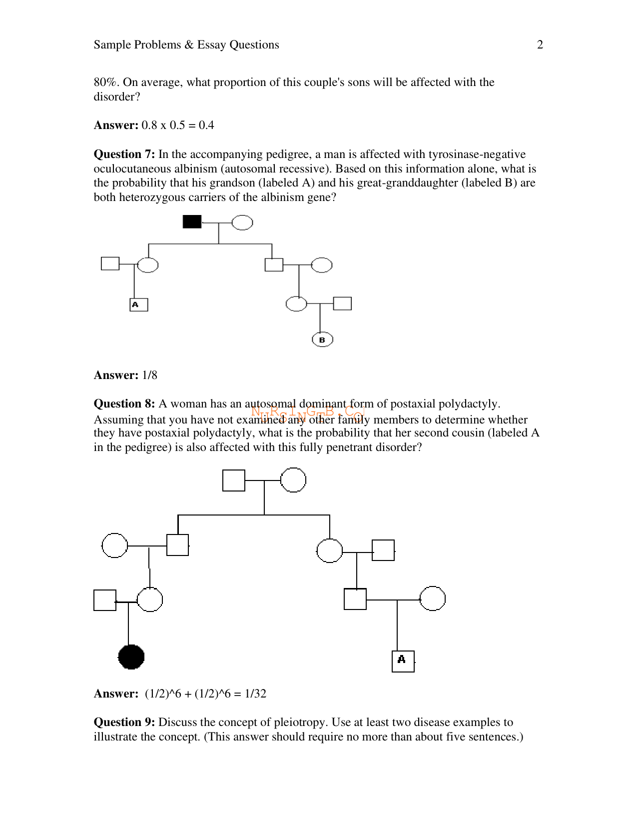 Medical Genetics, 5th Edition Test Bank