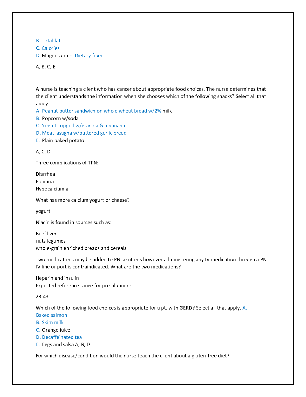 ATI Nutrition 2025-2026 NGN Test Bank Solutions